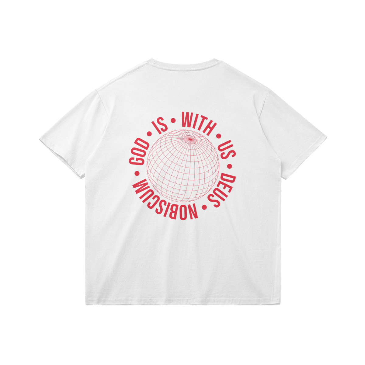 Deus Nobiscum (God With Us) Globe T-Shirt