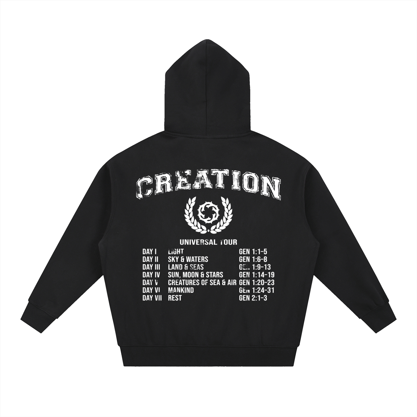 double zip creation tour hoodie