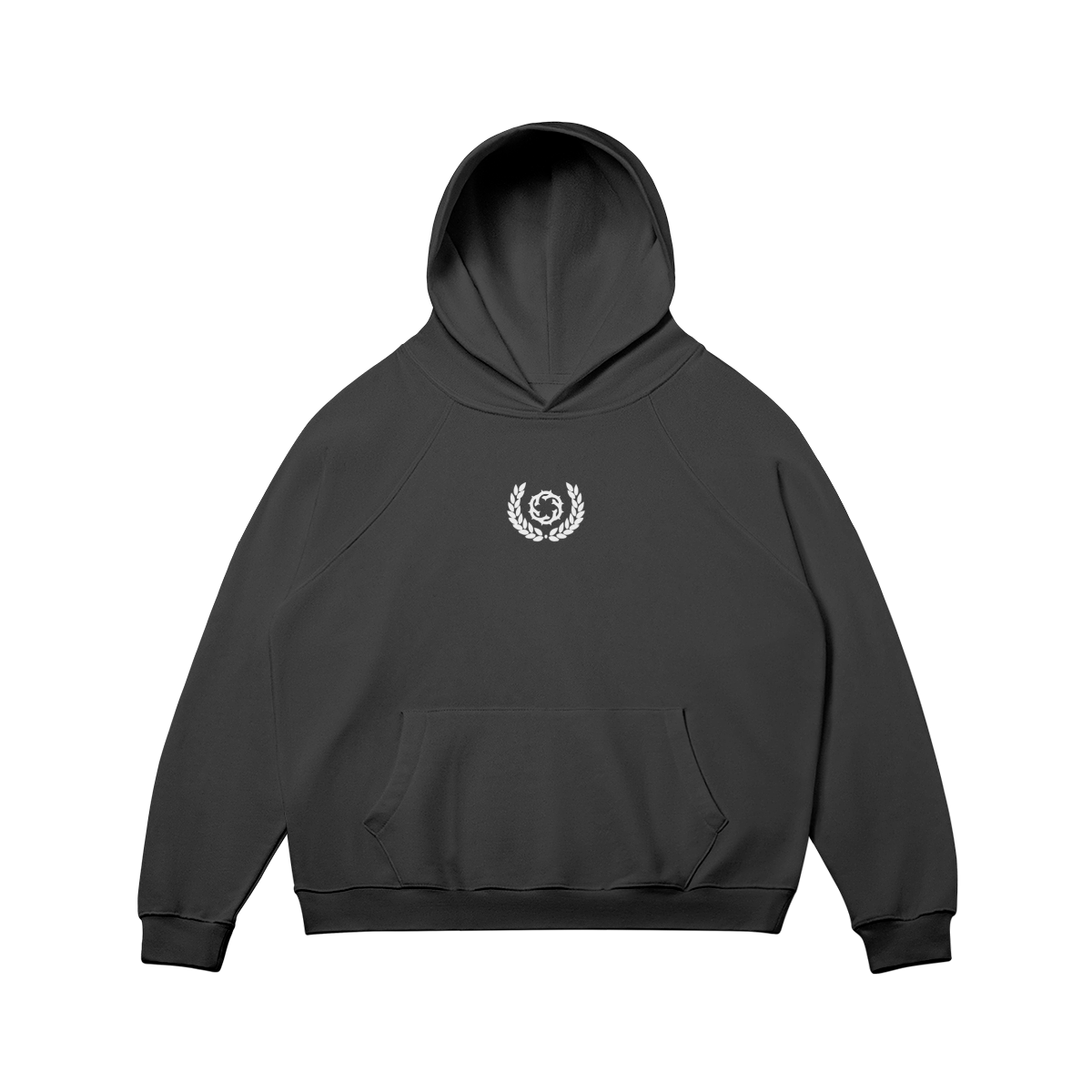 Wreath Hoodie - Black/White